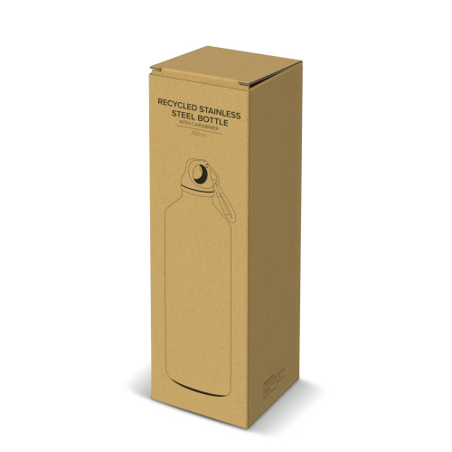 Jednościenna butelka R-SS z karabińczykiem 750ml Biały LT98739-N0001 (3)