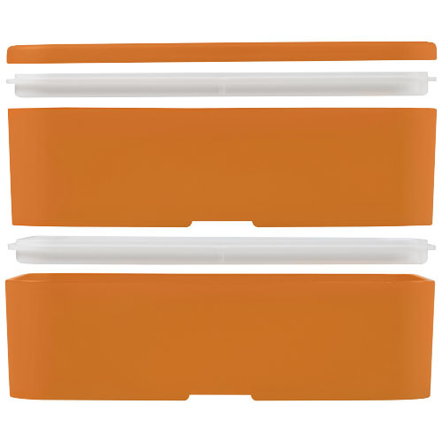 MIYO dwupoziomowe pudełko na lunch Pomarańczowy 21047031 (6)