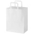 Kraft torba papierowa 80 g/m2 z płaskimi uchwytami — 25 x 15 x 32 cm Biały 1PQ01201 (2) thumbnail