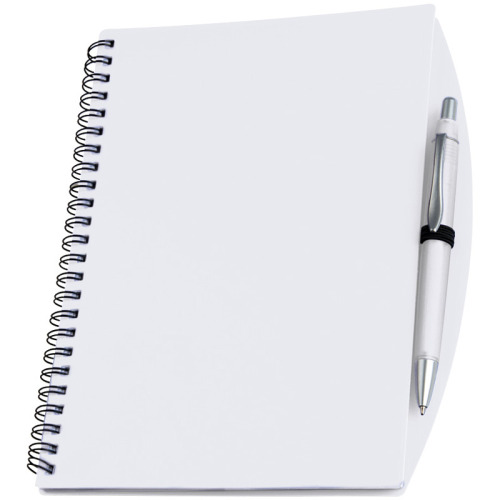 Notes A5 z długopisem TILBURG biały 092206 (1)