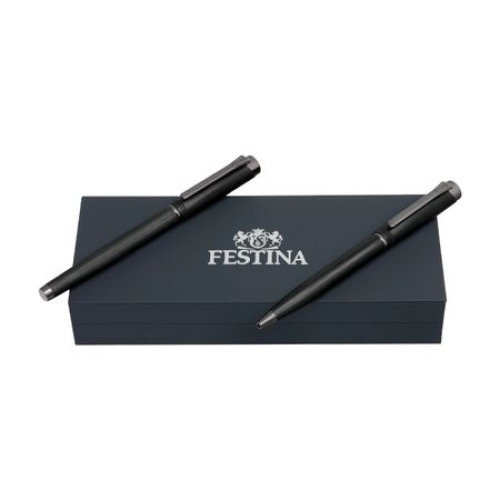 Zestaw upominkowu Festina długopis i pióro wieczne FSR5412A + FSR5414A Czarny FPBP541A 