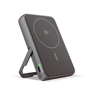 Fresh 'n Rebel Powerbank bezprzewodowy 10000 mAh kompatybilny z MagSafe Ciemnoszary