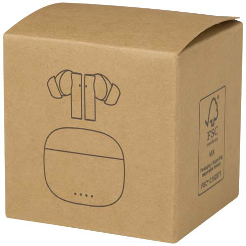 Alterf zestaw słuchawkowy True Wireless z technologią Bluetooth® z tworzyw sztucznych pochodzących z recyklingu i silikonowymi końcówkami dousznymi Czarny 12448290 (2)