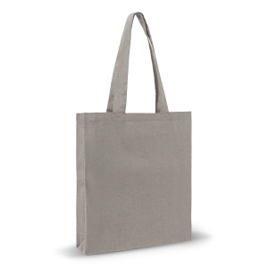 Bawełniana torba na zakupy z recyklingu 38x42x10cm Jasnoszary