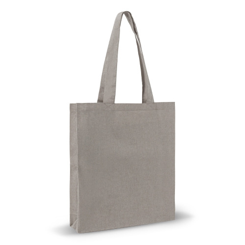 Bawełniana torba na zakupy z recyklingu 38x42x10cm Jasnoszary LT95199-N0062 