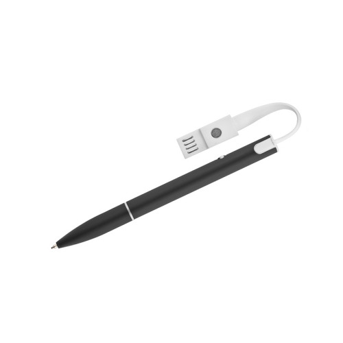Długopis z kablem USB CHARGE Czarny 19638-02 (5)