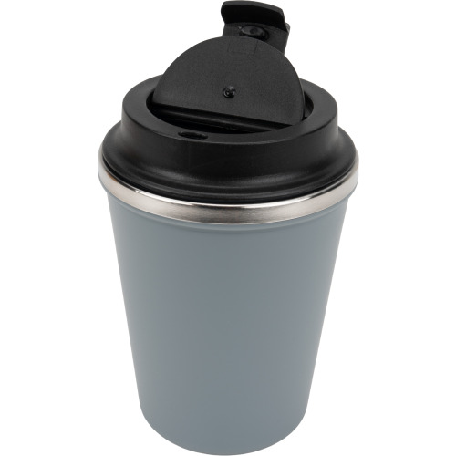 Kubek termiczny 350 ml z powłoką z recyklingu METODY Szary 8496207 (1)