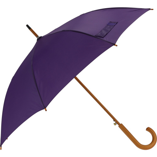 Parasol automatyczny drewniany Ø105 cm NANCY Fioletowy 513112 (1)