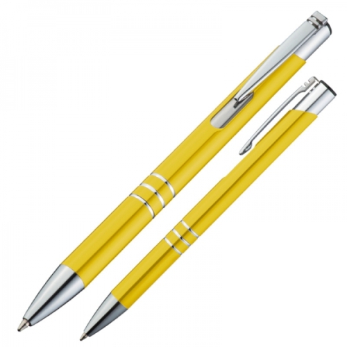 Długopis metalowy ASCOT żółty 333908 (1)