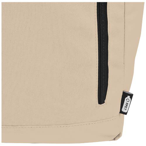 Byron plecak na laptopa 15,6 cala z tworzywa RPET z certyfikatem GRS z zawijanym zamknięciem, 18 l Oatmeal 12065907 (5)