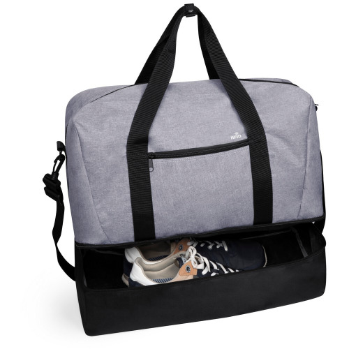 Torba sportowa, podróżna, ochrona RFID Szary V8129-19 (1)