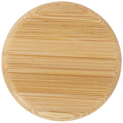 Matowa butelka ze szkła sodowo-wapniowego Lume 500 ml z zakrętką bambusową   Szary 10083031 (4)