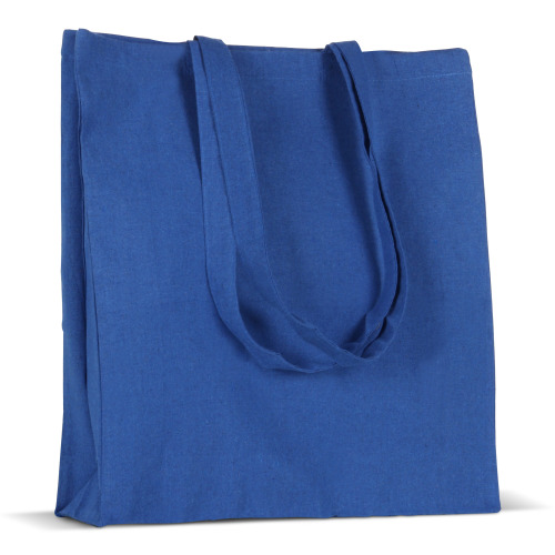 Torba z bawełny z recyklingu z dnem 140g/m² 38x10x42cm Niebieski LT95242-N0011 (2)