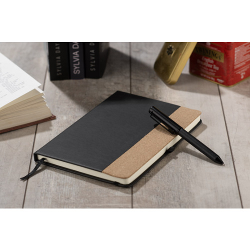 Zestaw - notes z długopisem ZENIX A5 Czarny 18002-02 (6)