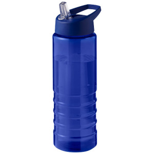H2O Active® Eco Treble bidon z pokrywką z tutką o pojemności 750 ml  Niebieski
