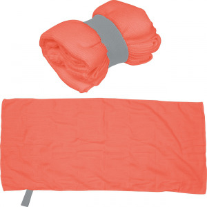 Mały ręcznik z mikrofibry 160 g/m² HUGH Czerwony