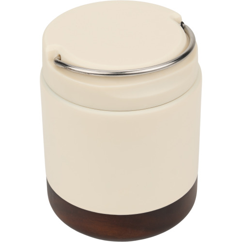Lunch box termiczny stalowy z recyklingu PORTO CERVO MoLu 400 ml Biały 398306 (2)