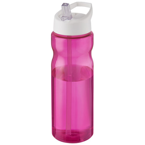 Bidon H2O Base® o pojemności 650 ml z wieczkiem z słomką Magenta 21004945 