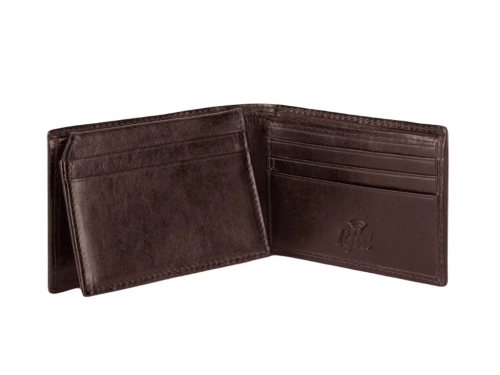 Męski portfel WITTCHEN ze skóry minimalistyczny Brązowy WITT26-1-421 (1)