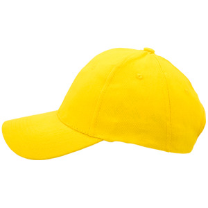 Czapka 6 paneli, z bawełny / Flinn Żółty