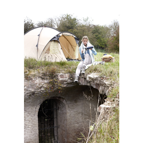 Termos 500 ml i 2 kubki 300 ml Granatowy V4502-04 (3)