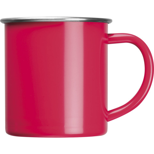 Kubek stalowy 350 ml TREZZO Czerwony 438005 (2)