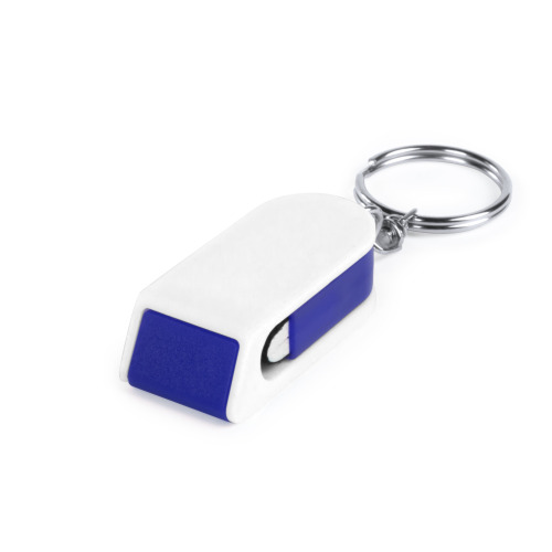 Brelok, czyścik do ekranu, stojak na telefon Niebieski V8433-11 