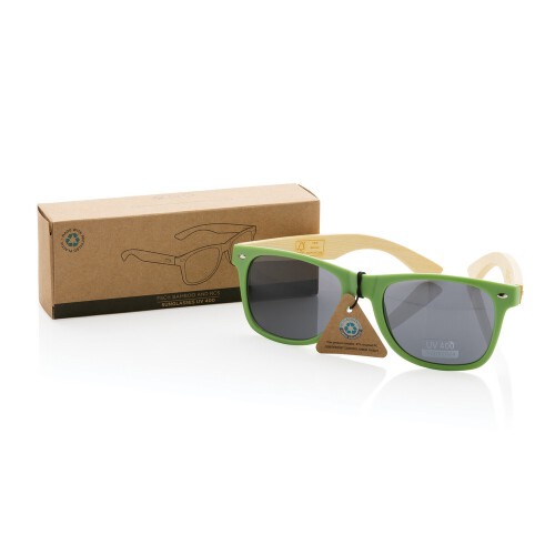 Okulary przeciwsłoneczne, plastik z recyklingu zielony P453.977 (4)