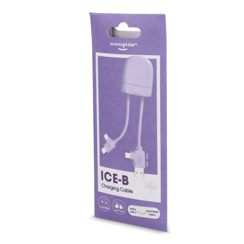 Kabel do ładowania Xoopar ICE-B Multi Liliowy LT41025-N0071 (3)