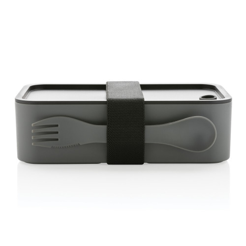 Pudełko śniadaniowe 1,2 L RPP, łyżkowidelec Szary P269.052 (3)