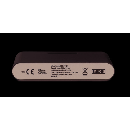 Powerbank Srebrny mat MO9499-16 (5)