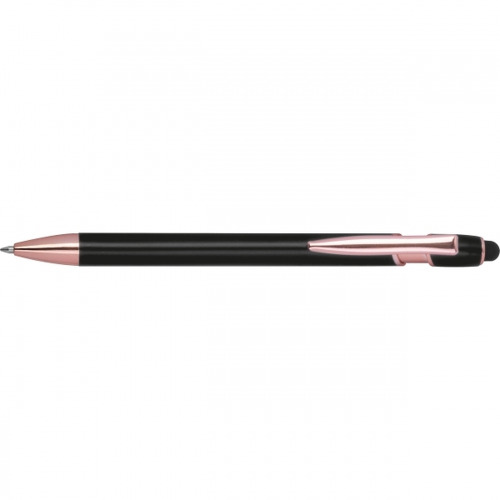 Długopis aluminiowy z recyklingu żelowy touch pen BELO HORIZONTE Czarny 528103 