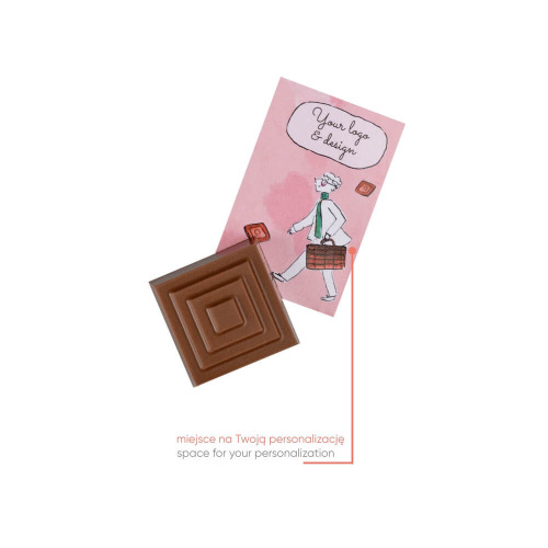 Słodycze reklamowe advert card - pralinka modulo cube Wielokolorwy S0529D (1)