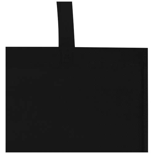 EcoSeal tradycyjna torba na zakupy z włókniny z recyklingu o pojemności 6 l z certyfikatem GRS Czarny 13010590 (4)