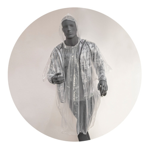 Poncho biodegradowalne Naturalny LT90490-N0094 (3)