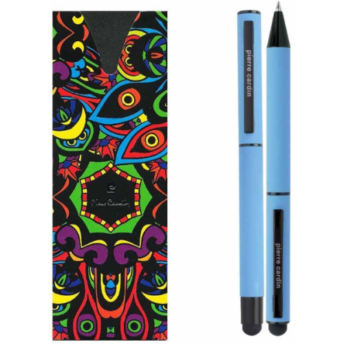 Zestaw piśmienny touch pen, soft touch CELEBRATION Pierre Cardin Jasnoniebieski B0401005IP324 (1)