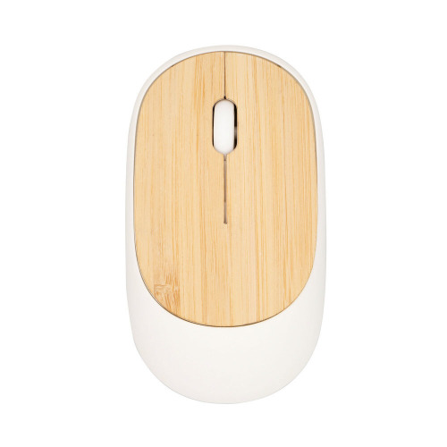 Bezprzewodowa mysz komputerowa, bambusowy element | Judith Biały VA129-02 (4)