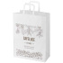 Kraft torba papierowa 80–90 g/m2 z płaskimi uchwytami — 32 x 17 x 39 cm Biały 1PQ01101  thumbnail