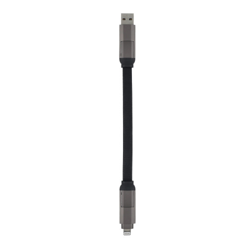 Wielofunkcyjny brelok z kablem 4 w 1 o mocy 60 W Czarny LT95660-N0002 (2)