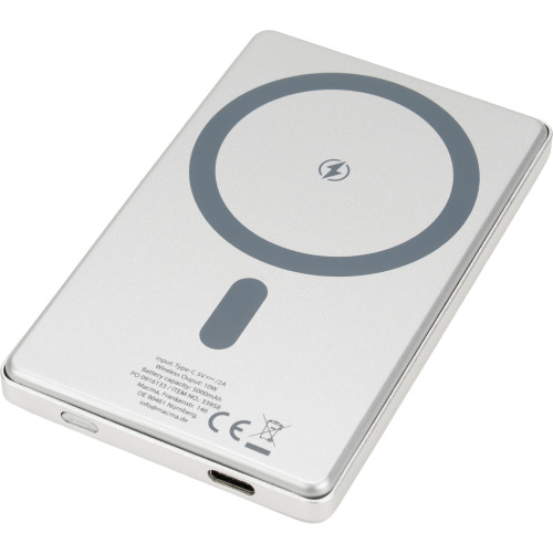 Power bank 5000 mAh z ładowarką indukcyjną Magsafe DONETSK Szary 395807 (1)