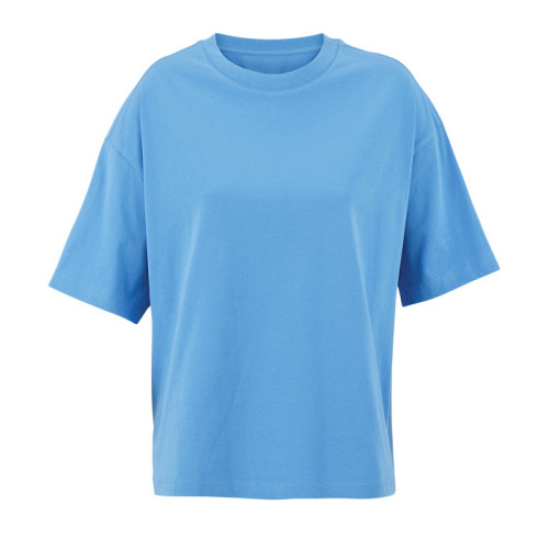 BOXY WOMEN T-SHIRT OVERSIZE Azure S03807-IR-S 