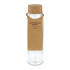Szklana butelka z recyklingu z korkiem 500ml Transparentny LT98870-N0004  thumbnail