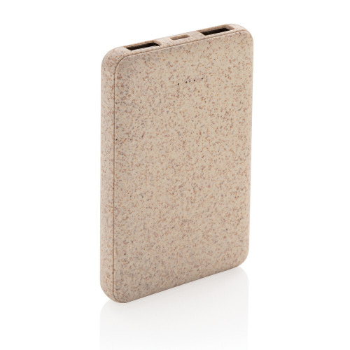 Power bank 5000 mAh ze słomy pszenicznej Khaki P322.139 (2)