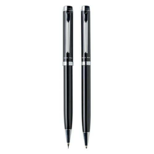 Zestaw piśmienny Swiss Peak Luzern, długopis i ołówek mechaniczny czarny P610.490 (1)
