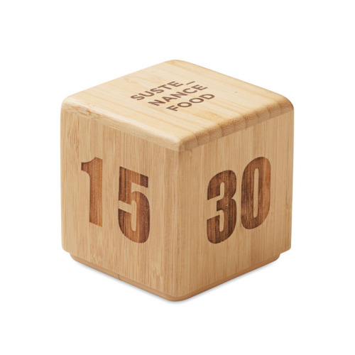 Bambusowy zegar z funkcją drzem Drewna MO2933-40 (5)