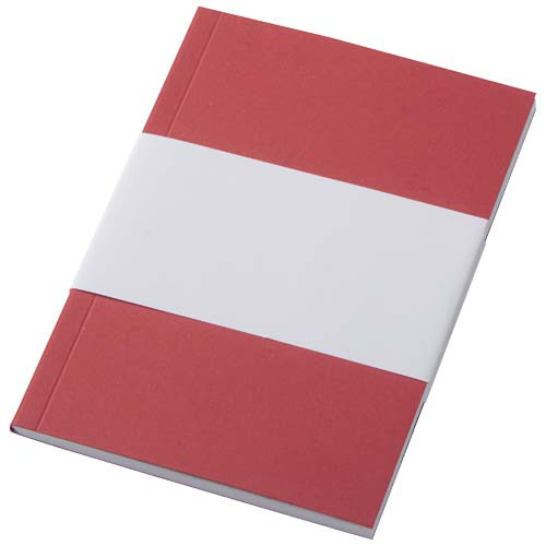 Notatnik A6 Novella Austen z miękką okładką z materiału z recyklingu, 50 kartek Czerwony 21026321 (5)