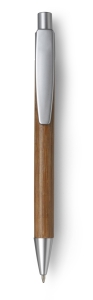 Bambusowy długopis srebrny
