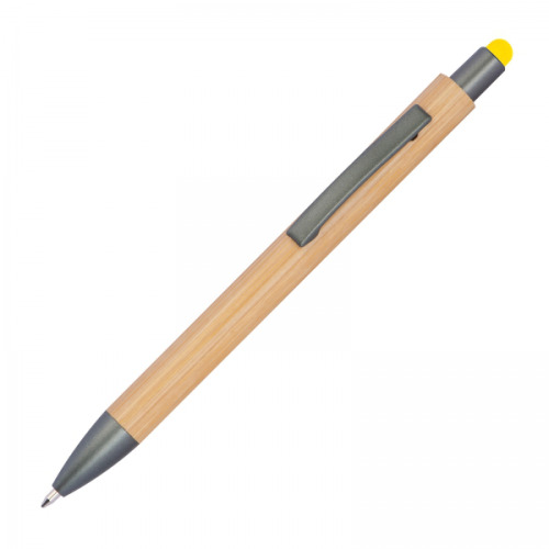 Długopis drewniany touch pen LUCIO żółty 1219408 