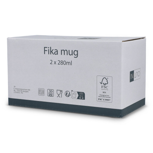 Zestaw kubków ceramicznych InSideOut Fika 280m Szary LT57010-N0061 (4)
