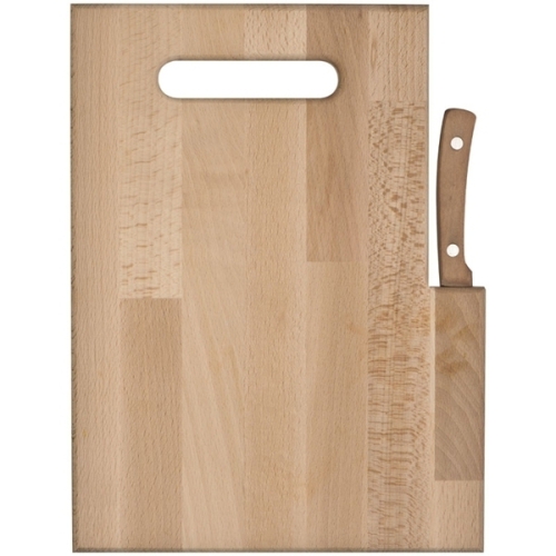 Deska do krojenia drewniana z nożem LIZZANO brązowy 338801 (5)